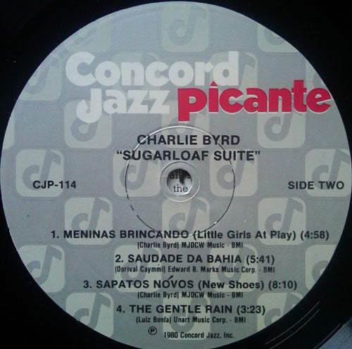 Charlie Byrd : Sugarloaf Suite (LP, Album)