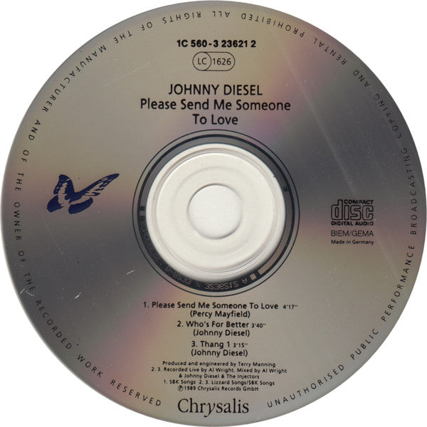 Johnny Diesel & The Injectors : Please Send Me Someone To Love (CD, Maxi)