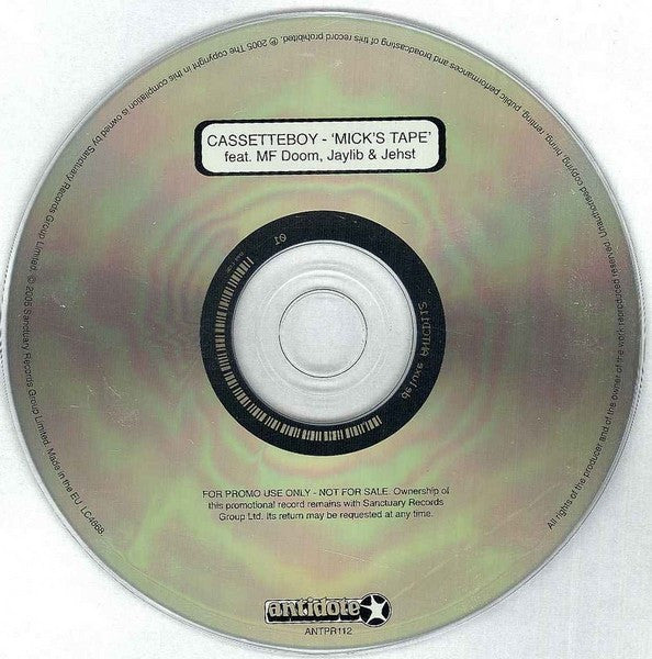 Cassetteboy : Mick's Tape (CD, Album, Promo)