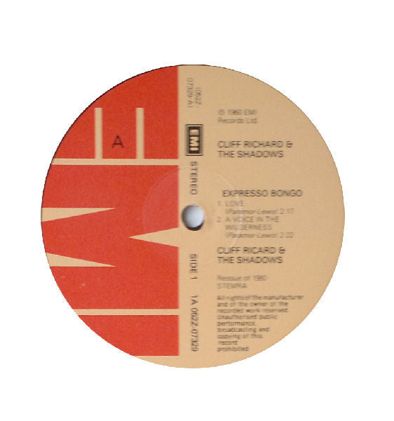 Cliff Richard : The Cliff Richard - The Shadows E.P. Collection Vol 2: Expresso Bongo (12", EP, RE)