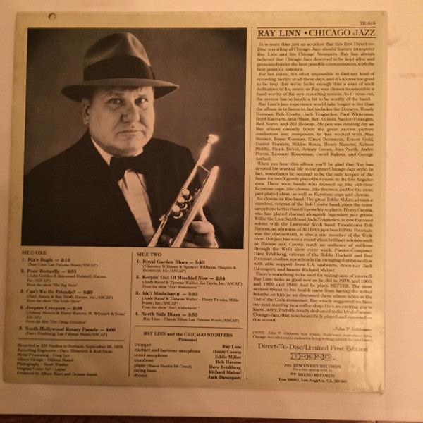 Ray Linn : Chicago Jazz (LP, Album)