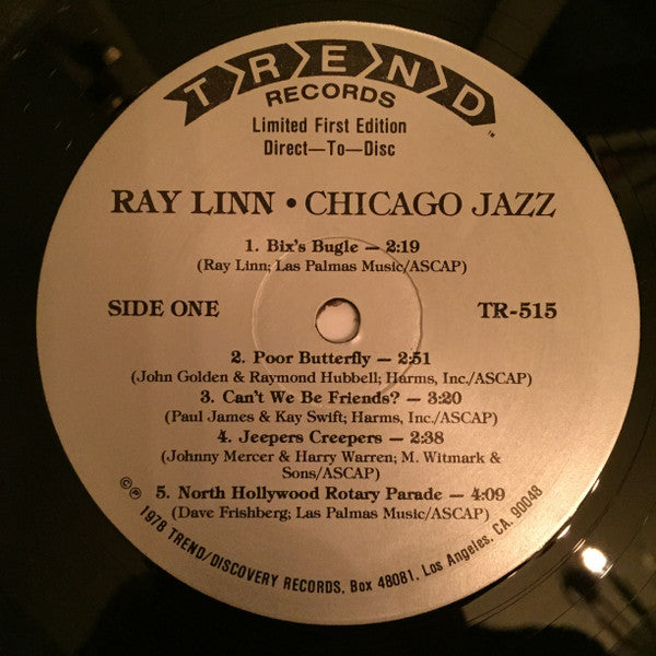 Ray Linn : Chicago Jazz (LP, Album)
