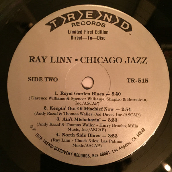 Ray Linn : Chicago Jazz (LP, Album)