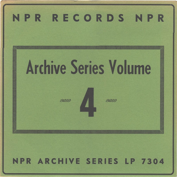 Various : Archive Series Volume 4 (LP, Comp, Mono)