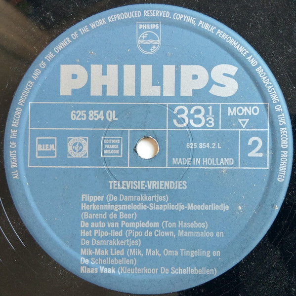 Various : Televisie-Vriendjes (LP, Comp)