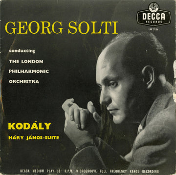 Zoltán Kodály, Georg Solti Conducting London Philharmonic Orchestra : Háry János-Suite (10", Med)