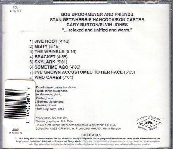 Bob Brookmeyer : Bob Brookmeyer And Friends (CD, Album, RE)