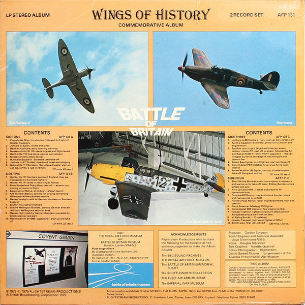 No Artist : Battle Of Britain - Wings Of History: Commemorative Album (2xLP, Gat)