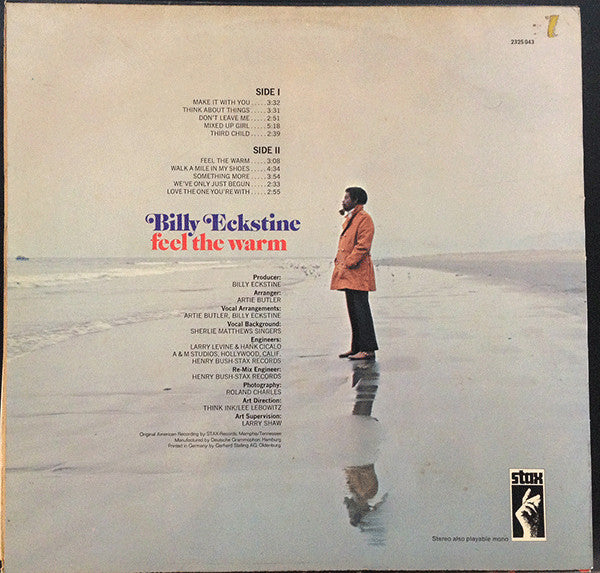 Billy Eckstine : Feel The Warm (LP, Album)