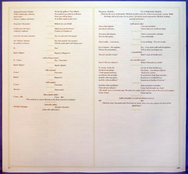 Renata Scotto, Placido Domingo, Ingvar Wixell, Lorin Maazel, Philharmonia Orchestra, Giacomo Puccini : Il Tabarro (LP, Album, Quad + Box)