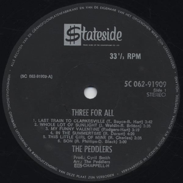 Peddlers* : Three For All (LP, Album, Wal)