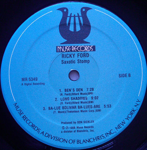 Ricky Ford : Saxotic Stomp (LP)