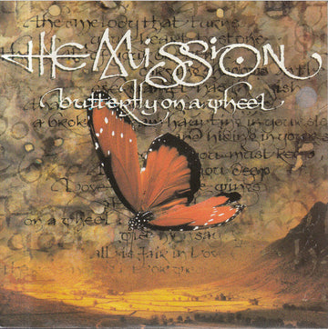 The Mission : Butterfly On A Wheel (7", Single, Blu)