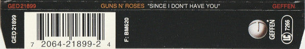 Guns N' Roses : Since I Don't Have You (CD, Maxi)