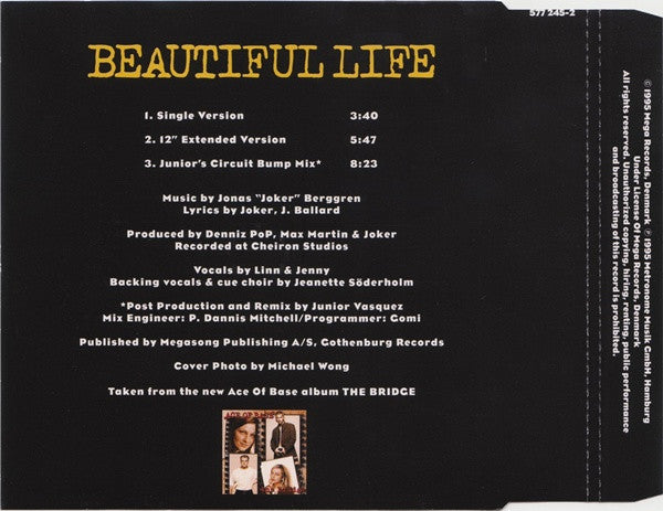 Ace Of Base : Beautiful Life (CD, Maxi)