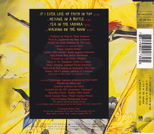 Sting : If I Ever Lose My Faith In You (CD, Single, 1, )