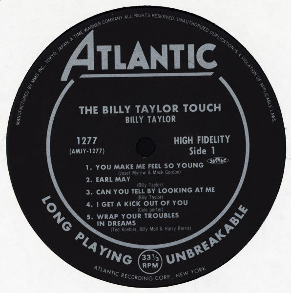 Billy Taylor : The Billy Taylor Touch (LP, Mono, RE)