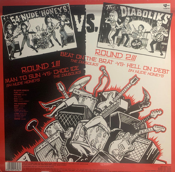 54 Nude Honeys vs. The Diaboliks : Black Tight Killers (12", EP)