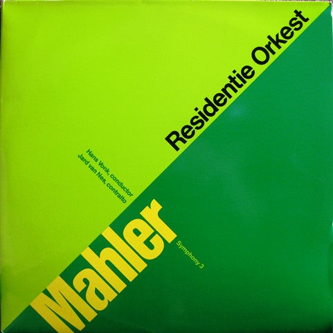 Gustav Mahler, Residentie Orkest, Hans Vonk, Jard Van Nes : Symphony 3 (2xLP)