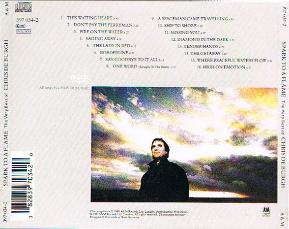 Chris De Burgh : Spark To A Flame (The Very Best Of Chris De Burgh) (CD, Comp, RP)