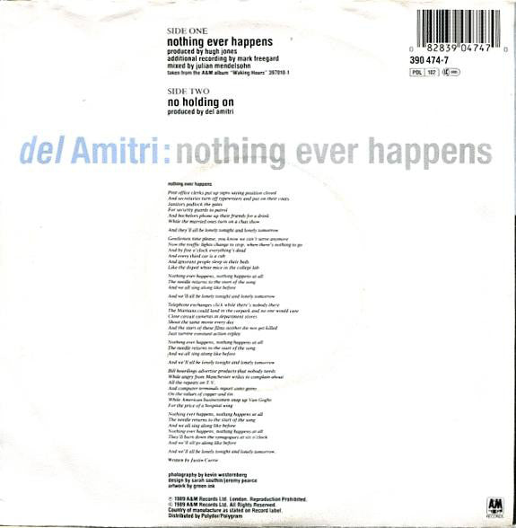 Del Amitri : Nothing Ever Happens (7", Single)
