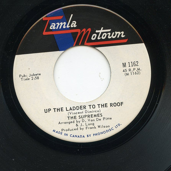 The Supremes : Up The Ladder To The Roof (7", Single)