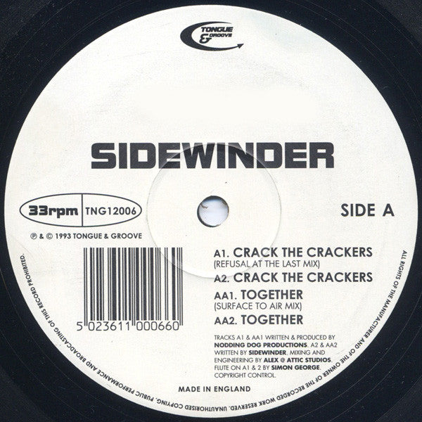 Sidewinder : Crack The Crackers / Together (12")