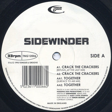 Sidewinder : Crack The Crackers / Together (12")
