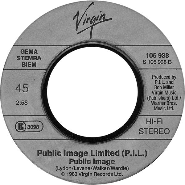 PIL* : This Is Not A Love Song (7", Single)