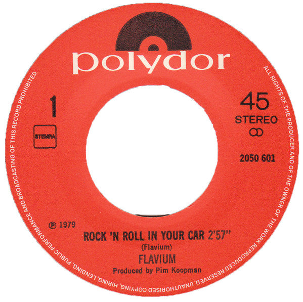 Flavium : Rock 'n Roll In Your Car (7", Single)