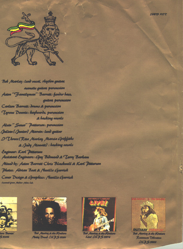 Bob Marley & The Wailers : Exodus (LP, Album)