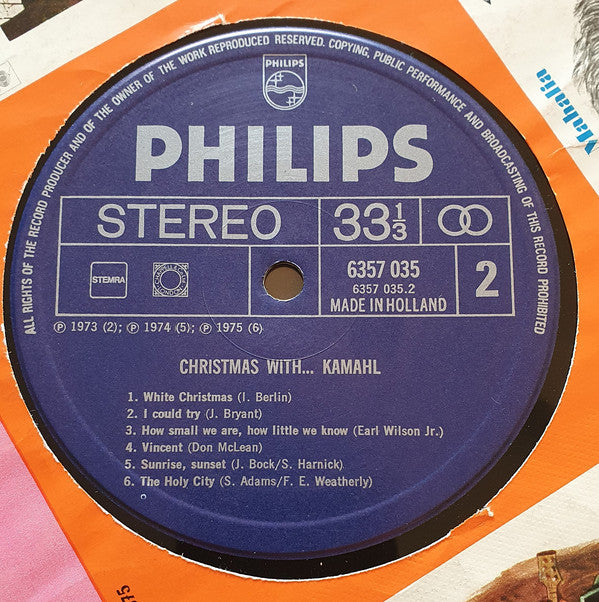 Kamahl : Christmas With Kamahl (LP, Album)