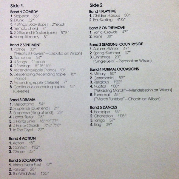 Dennis Wilson (12) : Sound Effects No.22 - Music For Silent Movies (LP, Album)