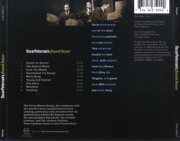 Oscar Peterson : Oscar Peterson's Finest Hour (CD, Comp)