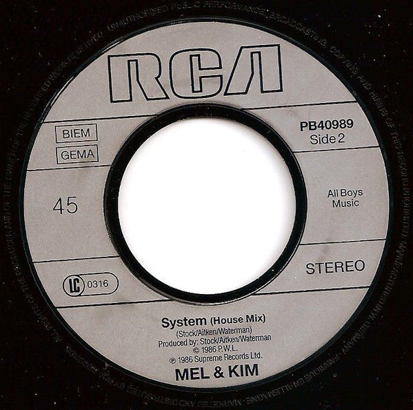 Mel & Kim : Showing Out (7", Single)