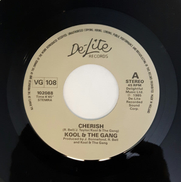 Kool & The Gang : Cherish (7", Pap)