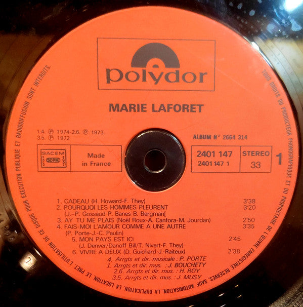 Marie Laforêt : Marie Laforet (2xLP, Comp)