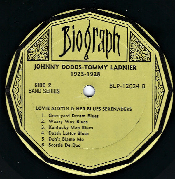Johnny Dodds • Tommy Ladnier Featured With Lovie Austin's Blues Serenaders, Blind Blake, Ida Cox, Elzadie Robinson, Dixie-Land Thumpers : 1923•28 (LP, Comp)