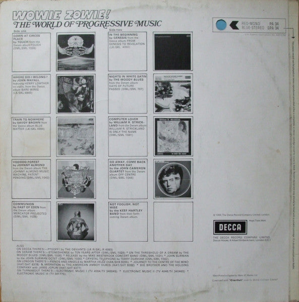 Various : The World Of Progressive Music: Wowie Zowie! (LP, Comp)