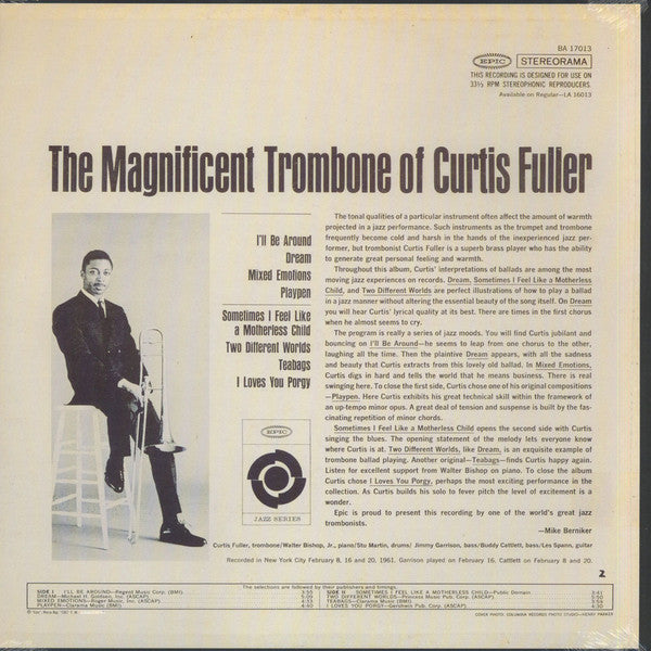 Curtis Fuller : The Magnificent Trombone Of Curtis Fuller (LP, Album, RE)