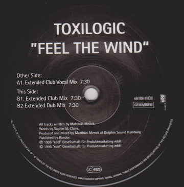 Toxilogic : Feel The Wind (12")