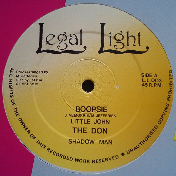 Little John / Shadow Man : Boopsie / The Don (12")