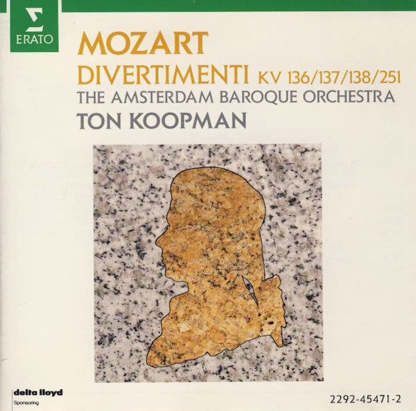 Wolfgang Amadeus Mozart, The Amsterdam Baroque Orchestra, Ton Koopman : Divertimenti KV 136/137/138/251 (CD, Album)