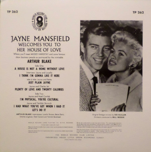 Jayne Mansfield : Jayne In Las Vegas (LP, Album, RE, Unofficial, Pin)