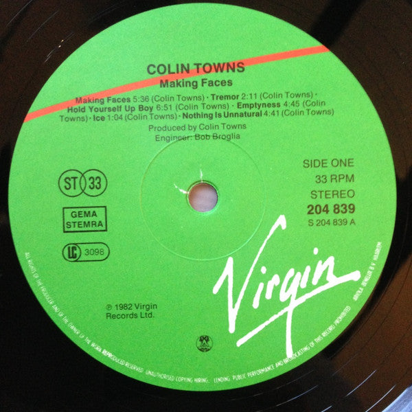 Colin Towns : Making Faces (LP)