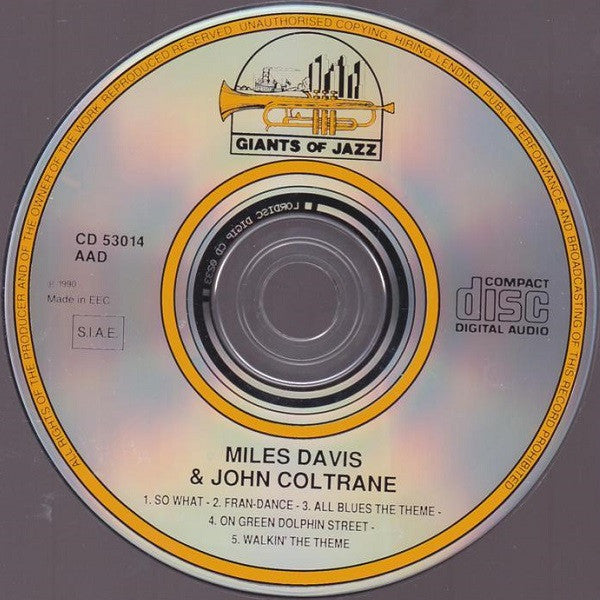 Miles Davis & John Coltrane : Konserthuset, Stockholm, March 22, 1960 (CD, Album, RE)