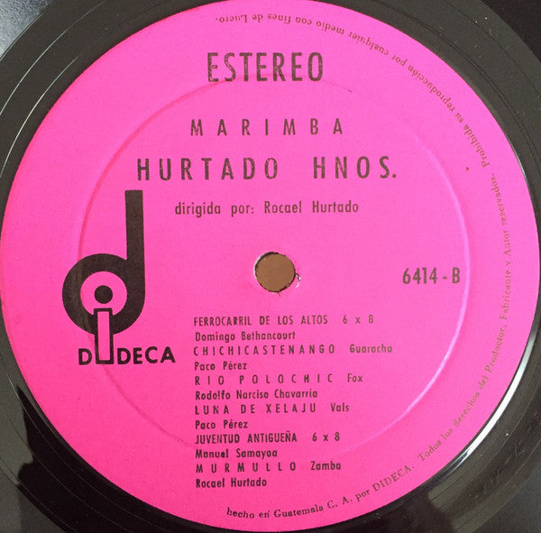 Hurtado Hermanos : Marimba (LP, Album)