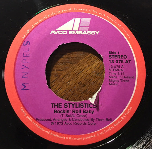 The Stylistics : Rockin' Roll Baby (7")