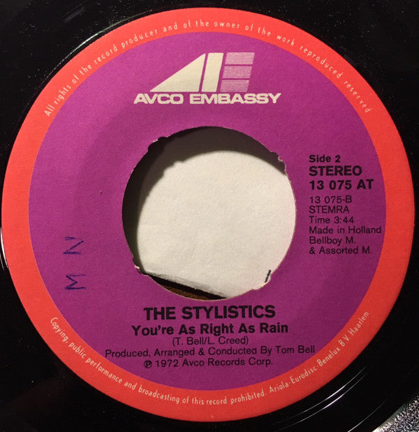 The Stylistics : Rockin' Roll Baby (7")