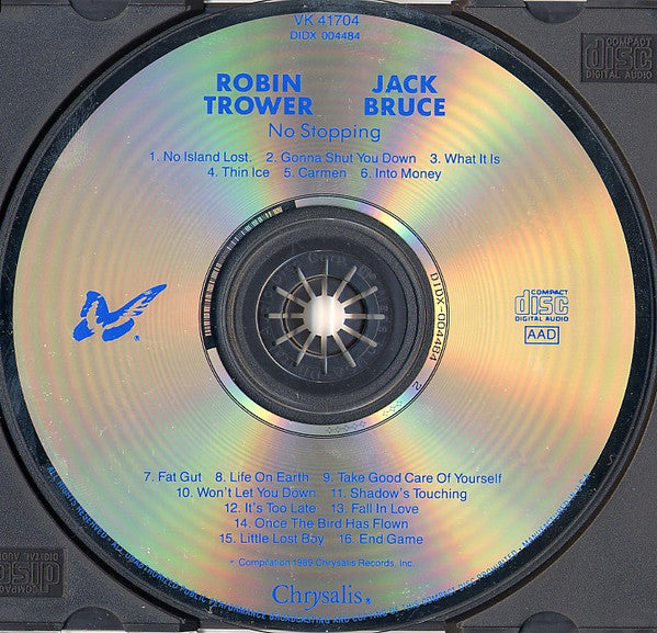 Robin Trower / Jack Bruce : No Stopping Anytime (CD, Comp)